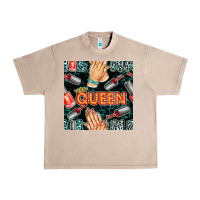 French Oak nail queen hand and polish with lights and leopard seamless pattern bb Urban Heavy Tee - BundleAndBundleShop