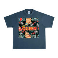 Midnight Navy nail queen hand and polish with lights and leopard seamless pattern bb Urban Heavy Tee - BundleAndBundleShop