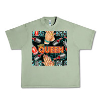 Nail Queen Hand And Polish With Lights And Leopard Seamless Pattern Bb Urban Heavy Tee | Teevron
