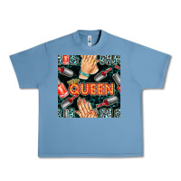 Pebble Blue nail queen hand and polish with lights and leopard seamless pattern bb Urban Heavy Tee - BundleAndBundleShop