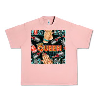 Salmon nail queen hand and polish with lights and leopard seamless pattern bb Urban Heavy Tee - BundleAndBundleShop