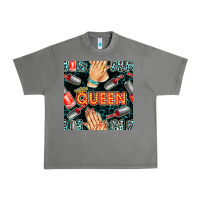 Tornado nail queen hand and polish with lights and leopard seamless pattern bb Urban Heavy Tee - BundleAndBundleShop