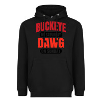 Black buckeye on saturday Heavyweight Hoodie - artisFamous