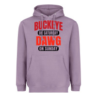 Lavender buckeye on saturday Heavyweight Hoodie - artisFamous