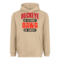 Mushroom buckeye on saturday Heavyweight Hoodie - artisFamous