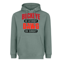 Sage buckeye on saturday Heavyweight Hoodie - artisFamous