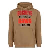 Toasted Coconut buckeye on saturday Heavyweight Hoodie - artisFamous