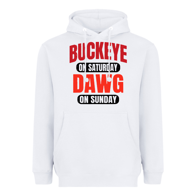 Buckeye On Saturday Heavyweight Hoodie by artisFamous | Teevron
