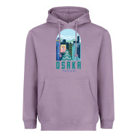 Lavender Osaka Japan Heavyweight Hoodie - artisFamous