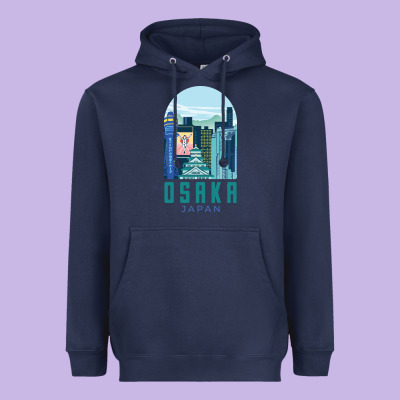 Osaka Japan Heavyweight Hoodie Designed By Artisfamous