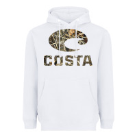 White costa del mar Heavyweight Hoodie - artisFamous