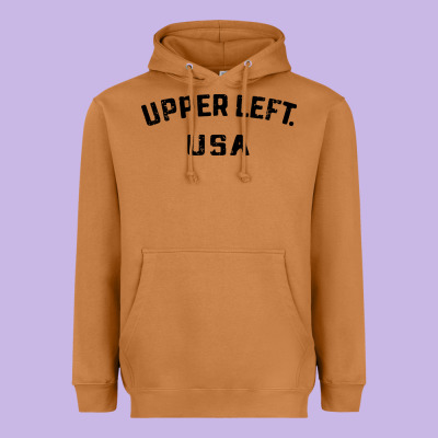 Upper Left Usa Heavyweight Hoodie Designed By Artisfamous