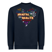 Navy mental health matters Heavyweight Sweatshirt - JahusDesignShop