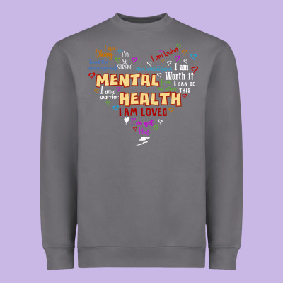 Mental Health Matters Heavyweight Sweatshirt Designed By Jahusdesignshop