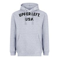 Heather Grey upper left usa Heavyweight Hoodie - artisFamous