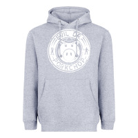 Heather Grey evil dr porkchop Heavyweight Hoodie - artisFamous