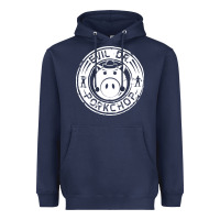 Navy evil dr porkchop Heavyweight Hoodie - artisFamous