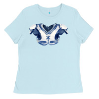 Baby Blue practice jersey fa element 1 Ladies Tee - FaDigitalArtStudio