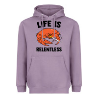 Lavender crab life is relentless Heavyweight Hoodie - artisFamous