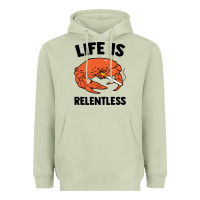 Matcha crab life is relentless Heavyweight Hoodie - artisFamous