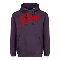Plum epic records Heavyweight Hoodie - artisFamous