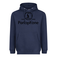 Navy parlophone records Heavyweight Hoodie - artisFamous