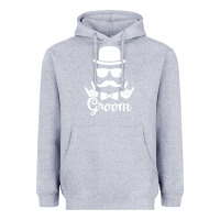 Heather Grey groom bachelor party Heavyweight Hoodie - artisFamous