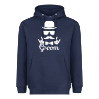 Navy groom bachelor party Heavyweight Hoodie - artisFamous