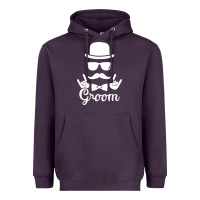 Plum groom bachelor party Heavyweight Hoodie - artisFamous