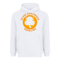 White silver shamrock novelties Heavyweight Hoodie - artisFamous