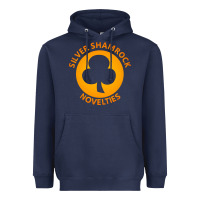 Navy silver shamrock novelties Heavyweight Hoodie - artisFamous