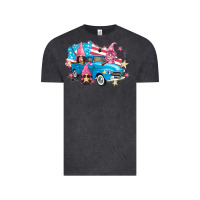 Vintage Black American truck gnomes Vintage Tee - FaDigitalArtStudio