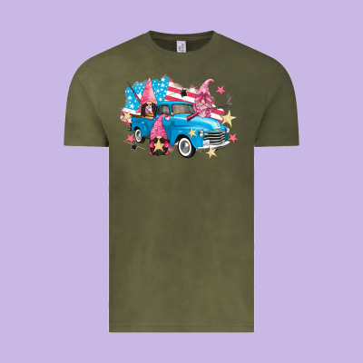 American Truck Gnomes Vintage Tee Designed By Fadigitalartstudio
