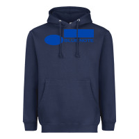 Navy blue note records Heavyweight Hoodie - artisFamous