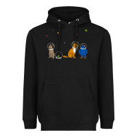 Black do a barrel roll! Heavyweight Hoodie - artisFamous