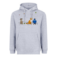 Heather Grey do a barrel roll! Heavyweight Hoodie - artisFamous