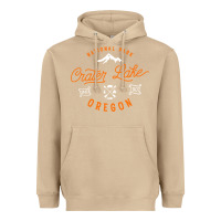 Mushroom crater lake oregon national park vintage retro Heavyweight Hoodie - artisFamous