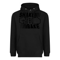 Black shake and bake Heavyweight Hoodie - artisFamous