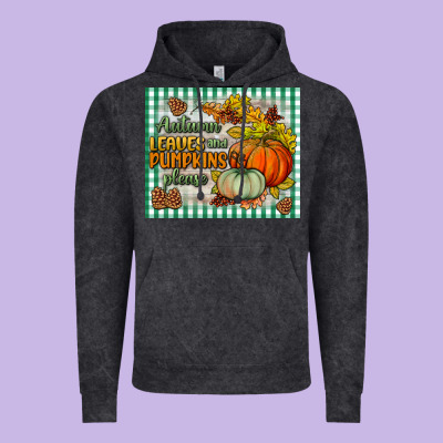 Autumn Leaves And Pumpkins Please Mouse Pad Vintage Hoodie Designed By Bundleandbundleshop