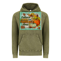 Vintage Olive autumn leaves and pumpkins please mouse pad Vintage Hoodie - BundleAndBundleShop