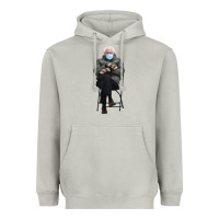 Moon Dust bernie sitting in the cold with mittens meme Heavyweight Hoodie - artisFamous