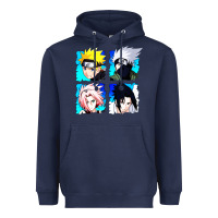 Navy animation Heavyweight Hoodie - artisFamous