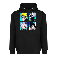Black animation Heavyweight Hoodie - artisFamous