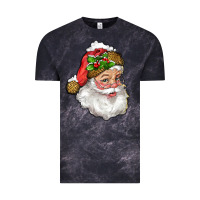 Cloud Black santa with snow Vintage Tee - RanaPortraitStore