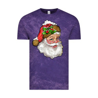 Cloud Purple santa with snow Vintage Tee - RanaPortraitStore