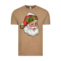 Vintage Coffee santa with snow Vintage Tee - RanaPortraitStore
