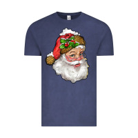 Vintage Denim santa with snow Vintage Tee - RanaPortraitStore
