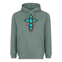 Sage gemstone leopard cross Heavyweight Hoodie - JahusDesignShop