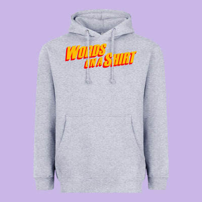 Words On A Shirt Heavyweight Hoodie Designed By Artisfamous