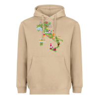 Mushroom Italy map Heavyweight Hoodie - artisFamous